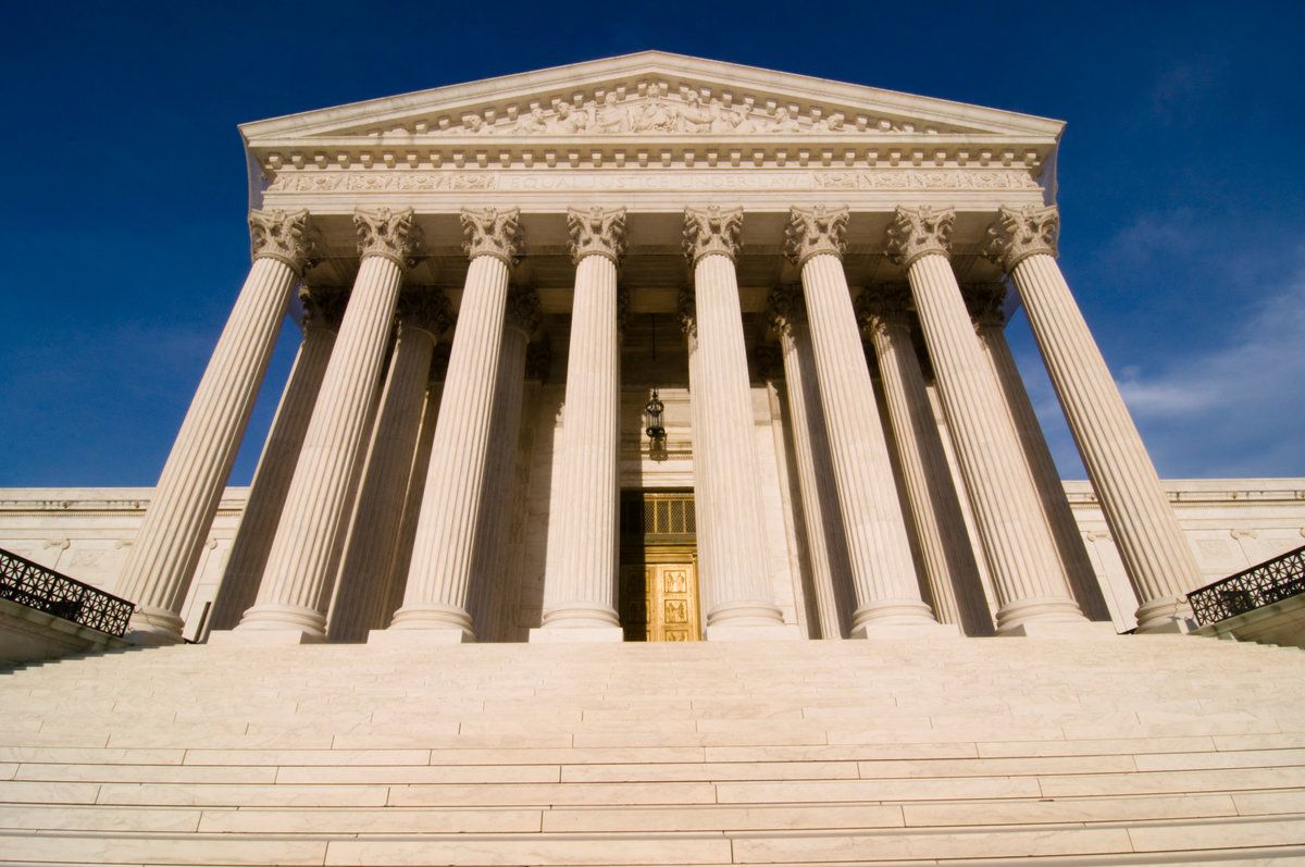 The Supreme Court of the United States building in Washington D.C.